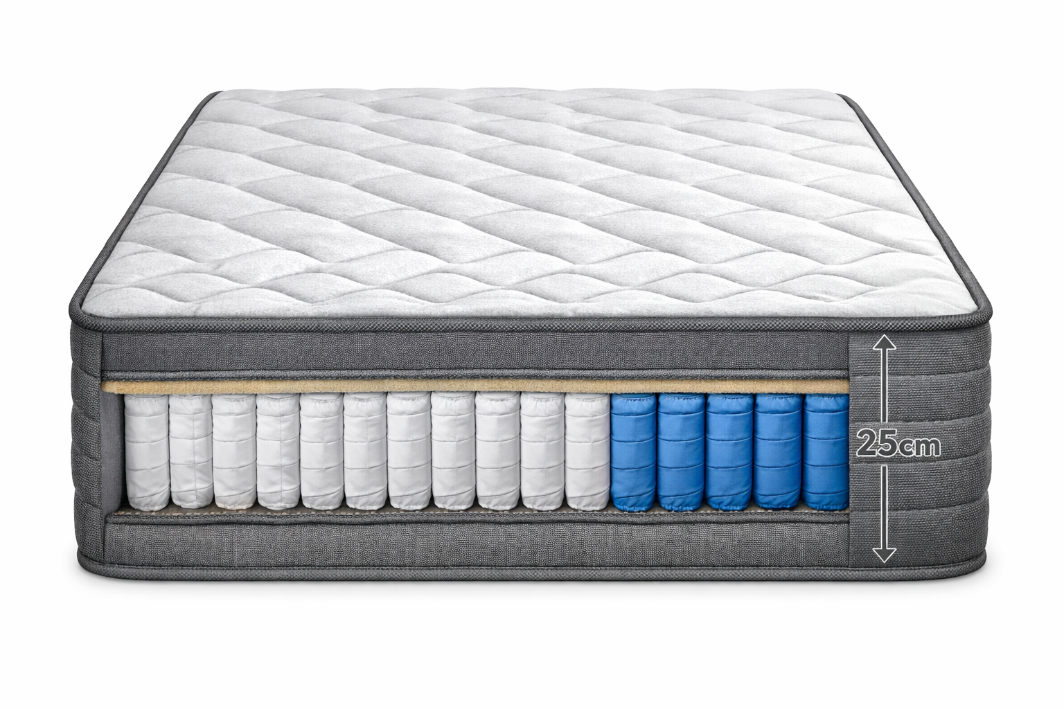 Matelas Extreme Silver 25 cm – Ressorts Ensachés